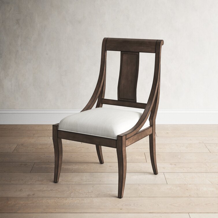 Solid wood slat back best sale dining chair